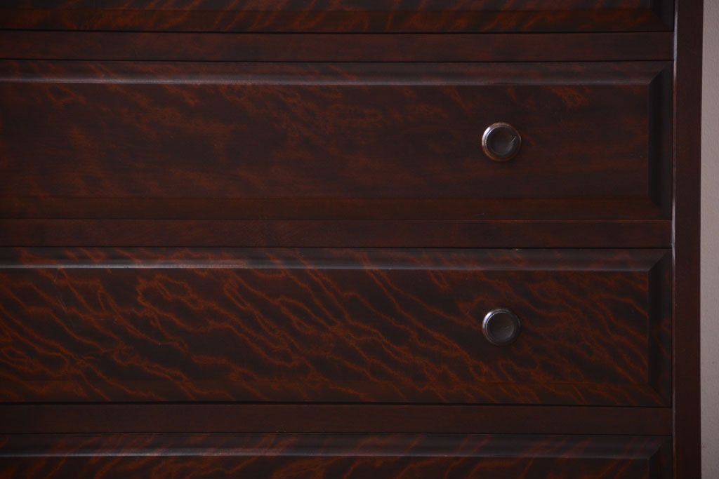 中古　北海道民芸家具　シックなチェスト(定価約24万円)(3)