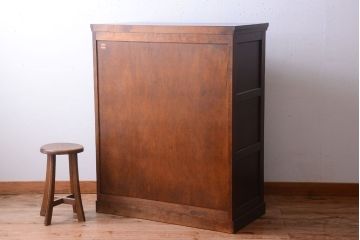 中古　北海道民芸家具　シックなチェスト(定価約24万円)(3)