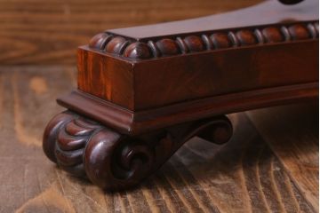 アンティーク雑貨　イギリスアンティーク　最高級!彫刻が美しいマホガニー材の置き鏡(卓上ミラー)