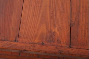 アンティーク家具　和製アンティーク　シンプルで小ぶりな飾り棚(陳列棚)