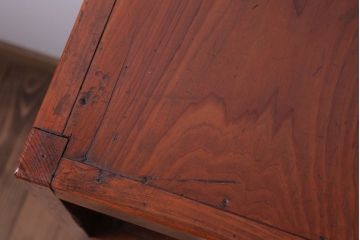 アンティーク家具　和製アンティーク　シンプルで小ぶりな飾り棚(陳列棚)