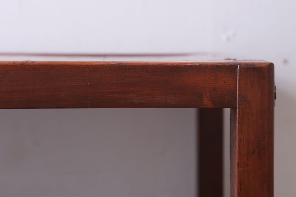 アンティーク家具　和製アンティーク　シンプルで小ぶりな飾り棚(陳列棚)