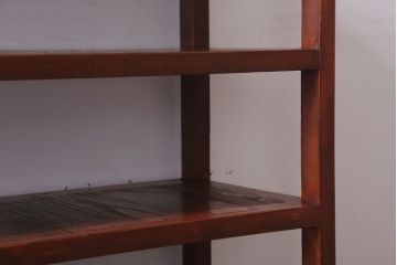 アンティーク家具　和製アンティーク　シンプルで小ぶりな飾り棚(陳列棚)