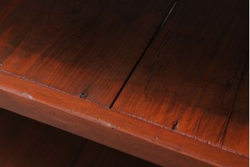 アンティーク家具　和製アンティーク　シンプルで小ぶりな飾り棚(陳列棚)