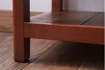 アンティーク家具　和製アンティーク　シンプルで小ぶりな飾り棚(陳列棚)