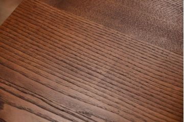 アンティーク家具　アンティークペイント　栗材天板のリメイクカウンターテーブル