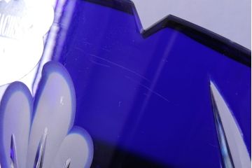 アンティーク雑貨　ビンテージ　ドイツ SACHSEN(ザクセン)　クリスタル花瓶(フラワーベース)