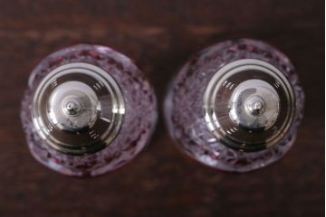 アンティーク雑貨　ビンテージ　西ドイツ　BLEI クリスタルガラス　パウダーボトル2本セット