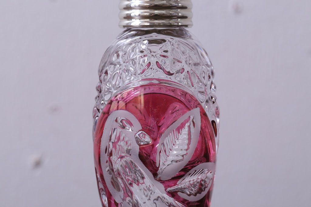 アンティーク雑貨　ビンテージ　西ドイツ　BLEI クリスタルガラス　パウダーボトル2本セット