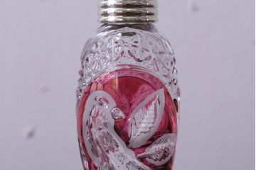 アンティーク雑貨　ビンテージ　西ドイツ　BLEI クリスタルガラス　パウダーボトル2本セット