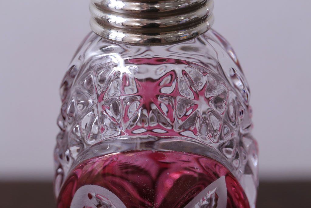 アンティーク雑貨　ビンテージ　西ドイツ　BLEI クリスタルガラス　パウダーボトル2本セット