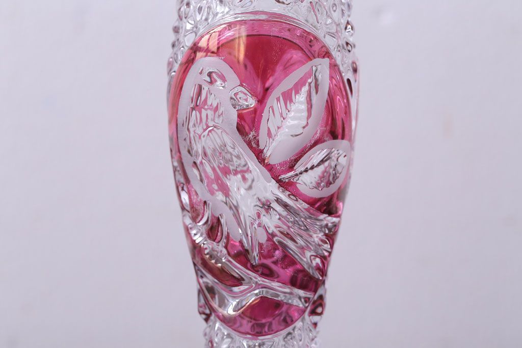 アンティーク雑貨　ビンテージ　西ドイツ　BLEI クリスタルガラス　パウダーボトル2本セット