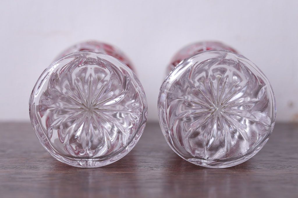 アンティーク雑貨　ビンテージ　西ドイツ　BLEI クリスタルガラス　パウダーボトル2本セット