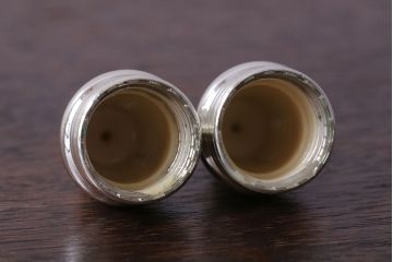 アンティーク雑貨　ビンテージ　西ドイツ　BLEI クリスタルガラス　パウダーボトル2本セット