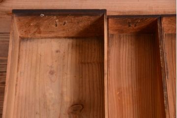 アンティーク家具　古民具・骨董　明治期　特注品!状態の良い変わり型六尺水屋箪笥