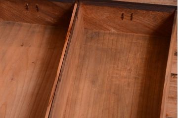 アンティーク家具　古民具・骨董　明治期　特注品!状態の良い変わり型六尺水屋箪笥