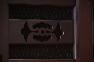 アンティーク家具　古民具・骨董　明治期　特注品!状態の良い変わり型六尺水屋箪笥