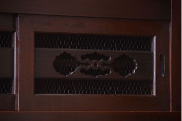 アンティーク家具　古民具・骨董　明治期　特注品!状態の良い変わり型六尺水屋箪笥