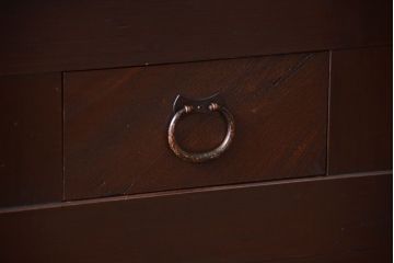 アンティーク家具　古民具・骨董　明治期　特注品!状態の良い変わり型六尺水屋箪笥