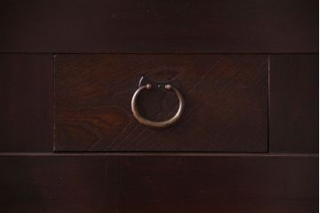 アンティーク家具　古民具・骨董　明治期　特注品!状態の良い変わり型六尺水屋箪笥