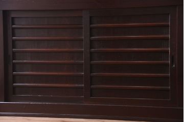 アンティーク家具　古民具・骨董　明治期　特注品!状態の良い変わり型六尺水屋箪笥