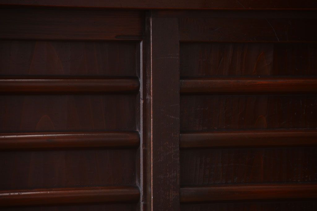 アンティーク家具　古民具・骨董　明治期　特注品!状態の良い変わり型六尺水屋箪笥