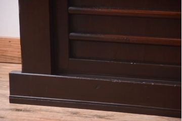 アンティーク家具　古民具・骨董　明治期　特注品!状態の良い変わり型六尺水屋箪笥