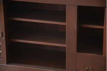 アンティーク家具　古民具・骨董　明治期　特注品!状態の良い変わり型六尺水屋箪笥