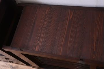 アンティーク家具　古民具・骨董　明治期　特注品!状態の良い変わり型六尺水屋箪笥