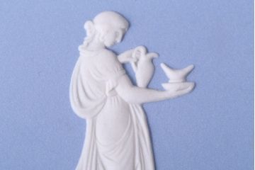 アンティーク雑貨　中古 イギリス Wedgwood(ウェッジウッド) ジャスパー 2000年イヤープレート