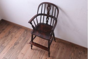 中古　松本民芸家具　小供用　ウィンザーチェア(こども用椅子、ウインザーチェア)