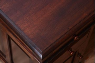 中古　松本民芸家具　M型両袖机(定価51万円)