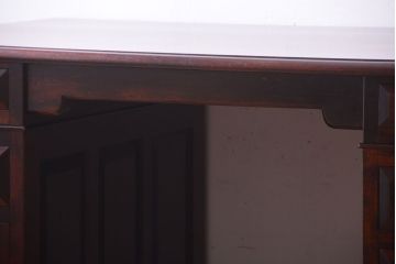 中古　松本民芸家具　M型両袖机(定価51万円)