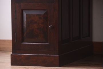 中古　松本民芸家具　M型両袖机(定価51万円)