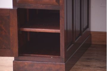 中古　松本民芸家具　M型両袖机(定価51万円)