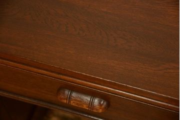 アンティーク家具　アンティーク　シンプルでおしゃれなナラ材製両袖机