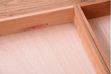 アンティーク家具　和製アンティーク　古い木の上品な片袖机