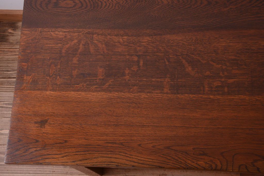 アンティーク家具　和製アンティーク　古い木の上品な片袖机