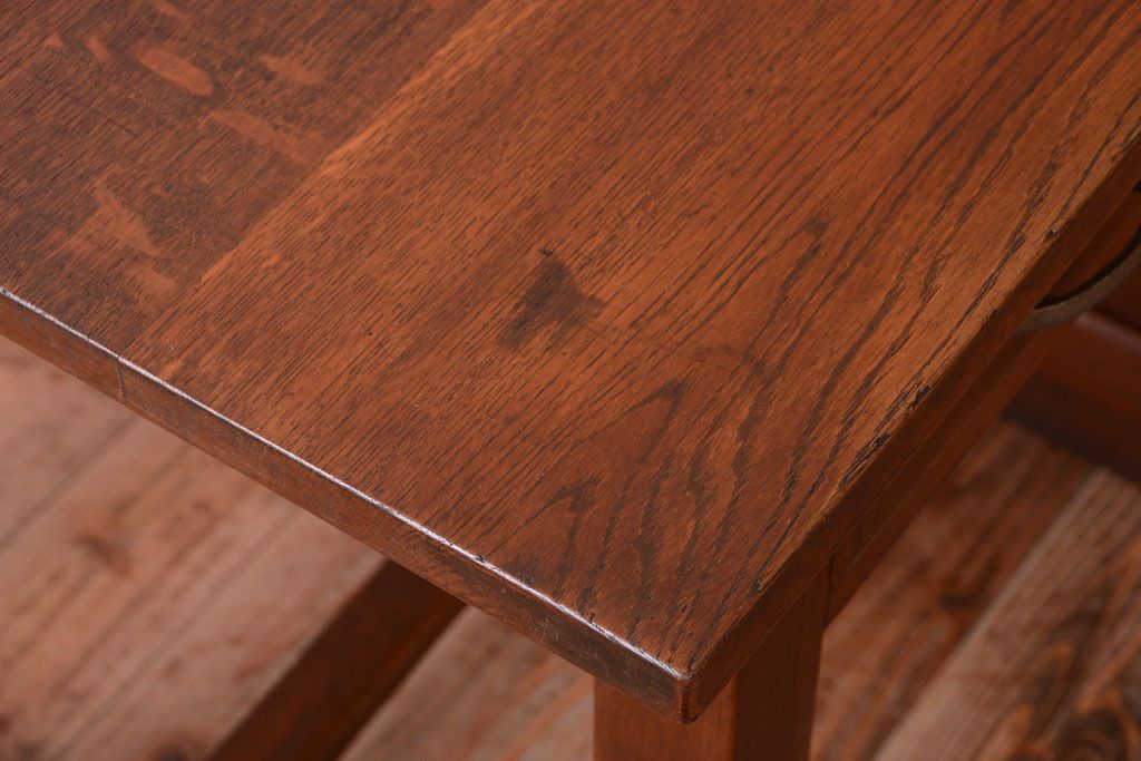 アンティーク家具　和製アンティーク　古い木の上品な片袖机