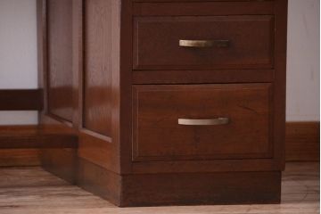 アンティーク家具　和製アンティーク　古い木の上品な片袖机