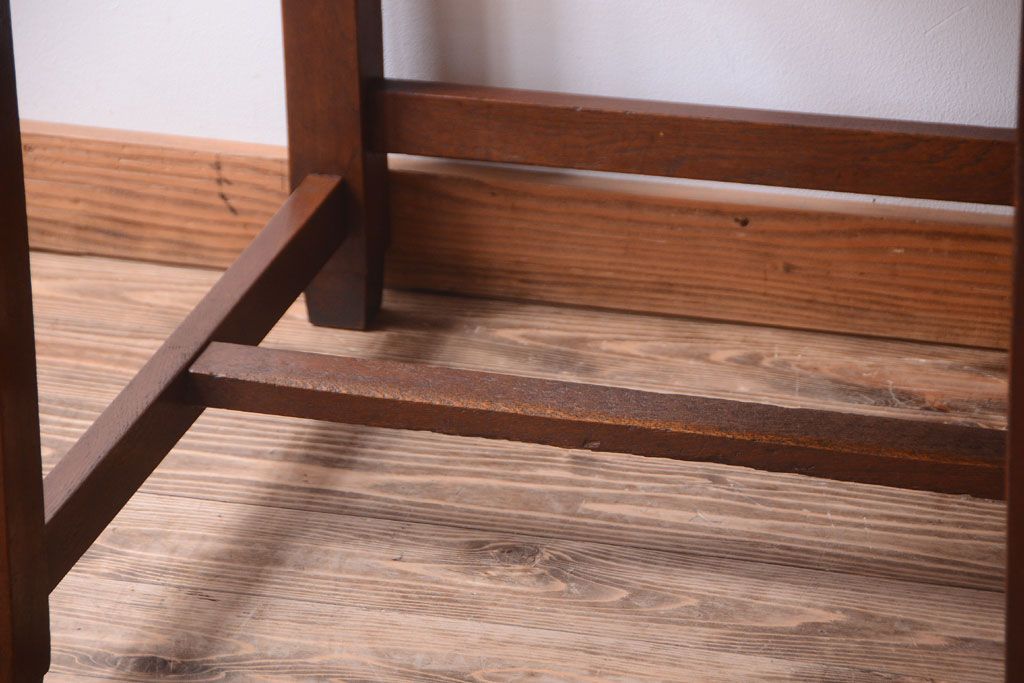 アンティーク家具　和製アンティーク　古い木の上品な片袖机