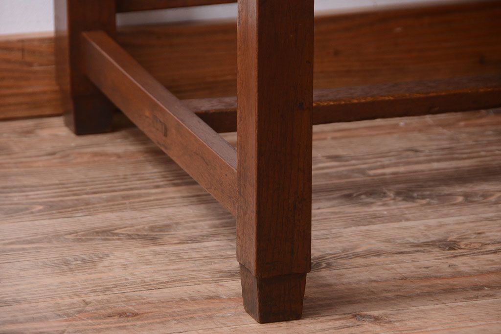 アンティーク家具　和製アンティーク　古い木の上品な片袖机