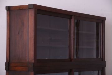 アンティーク家具　古民具・骨董　明治〜大正　檜材のアンティーク重ね戸棚(収納棚)