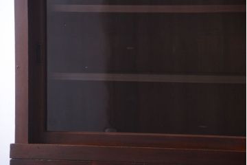 アンティーク家具　古民具・骨董　明治〜大正　檜材のアンティーク重ね戸棚(収納棚)
