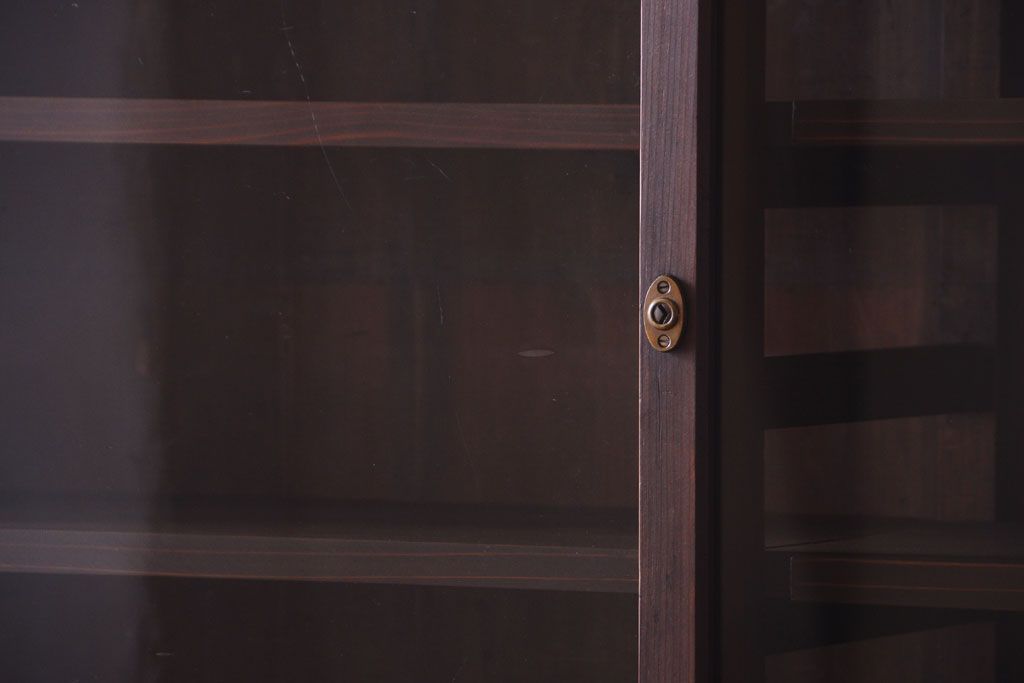 アンティーク家具　古民具・骨董　明治〜大正　檜材のアンティーク重ね戸棚(収納棚)