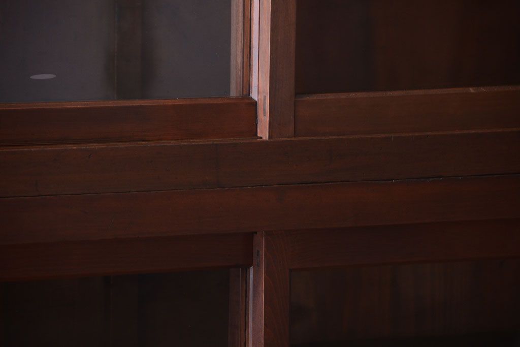 アンティーク家具　古民具・骨董　明治〜大正　檜材のアンティーク重ね戸棚(収納棚)