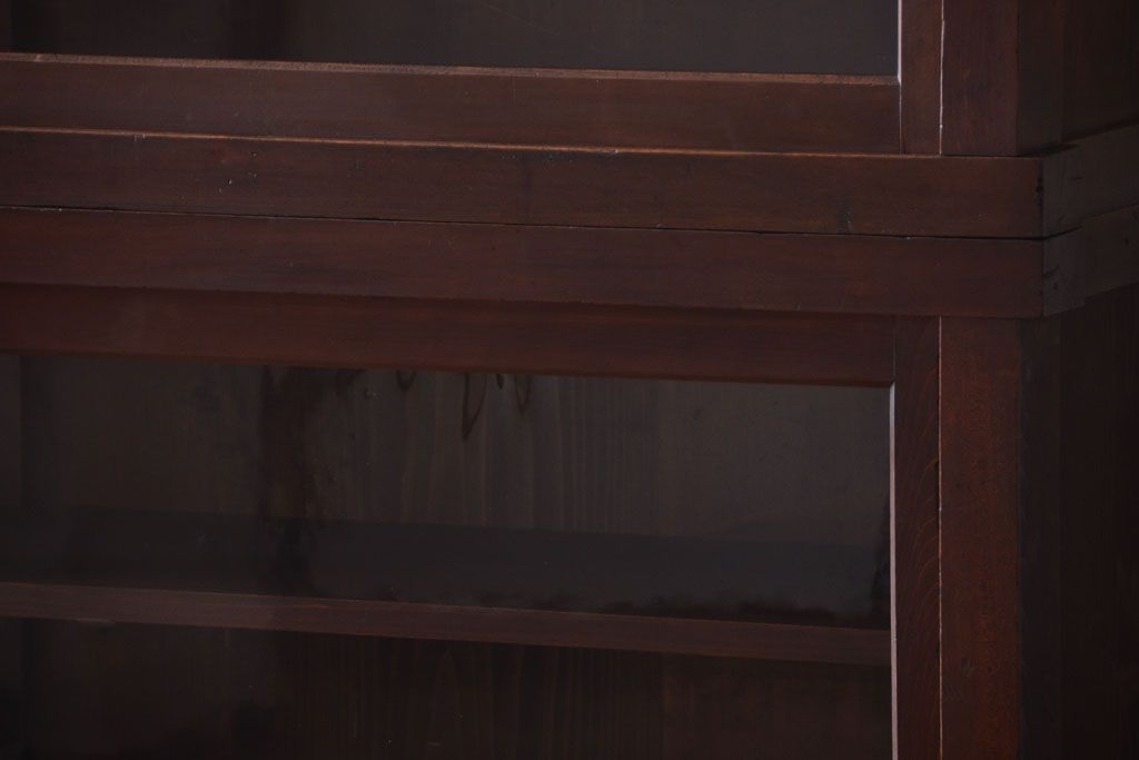 アンティーク家具　古民具・骨董　明治〜大正　檜材のアンティーク重ね戸棚(収納棚)