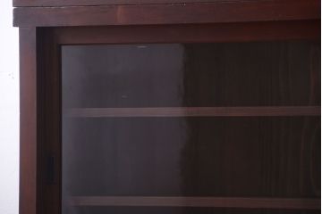 アンティーク家具　古民具・骨董　明治〜大正　檜材のアンティーク重ね戸棚(収納棚)