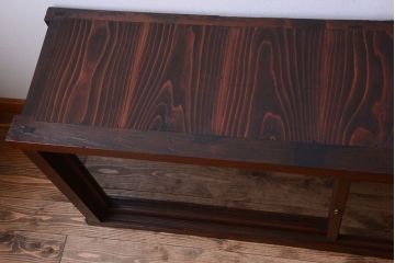 アンティーク家具　古民具・骨董　明治〜大正　檜材のアンティーク重ね戸棚(収納棚)