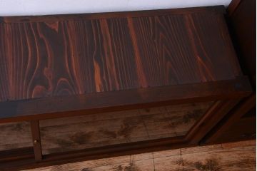 アンティーク家具　古民具・骨董　明治〜大正　檜材のアンティーク重ね戸棚(収納棚)